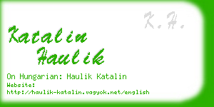 katalin haulik business card